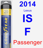 Passenger Wiper Blade for 2014 Lexus IS F - Assurance