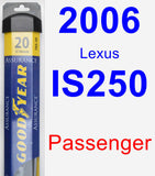 Passenger Wiper Blade for 2006 Lexus IS250 - Assurance