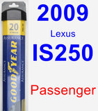 Passenger Wiper Blade for 2009 Lexus IS250 - Assurance