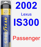 Passenger Wiper Blade for 2002 Lexus IS300 - Assurance