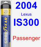 Passenger Wiper Blade for 2004 Lexus IS300 - Assurance