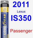 Passenger Wiper Blade for 2011 Lexus IS350 - Assurance