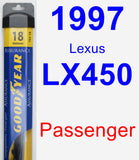 Passenger Wiper Blade for 1997 Lexus LX450 - Assurance