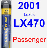 Passenger Wiper Blade for 2001 Lexus LX470 - Assurance