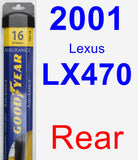 Rear Wiper Blade for 2001 Lexus LX470 - Assurance