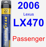 Passenger Wiper Blade for 2006 Lexus LX470 - Assurance