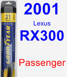 Passenger Wiper Blade for 2001 Lexus RX300 - Assurance