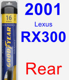 Rear Wiper Blade for 2001 Lexus RX300 - Assurance