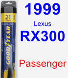 Passenger Wiper Blade for 1999 Lexus RX300 - Assurance