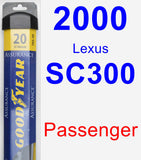 Passenger Wiper Blade for 2000 Lexus SC300 - Assurance