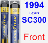 Front Wiper Blade Pack for 1994 Lexus SC300 - Assurance