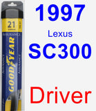 Driver Wiper Blade for 1997 Lexus SC300 - Assurance