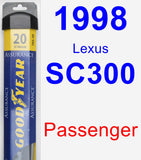 Passenger Wiper Blade for 1998 Lexus SC300 - Assurance