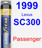 Passenger Wiper Blade for 1999 Lexus SC300 - Assurance