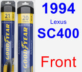 Front Wiper Blade Pack for 1994 Lexus SC400 - Assurance