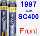 Front Wiper Blade Pack for 1997 Lexus SC400 - Assurance