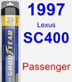 Passenger Wiper Blade for 1997 Lexus SC400 - Assurance