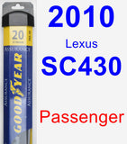 Passenger Wiper Blade for 2010 Lexus SC430 - Assurance