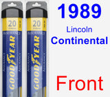 Front Wiper Blade Pack for 1989 Lincoln Continental - Assurance