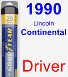 Driver Wiper Blade for 1990 Lincoln Continental - Assurance