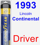 Driver Wiper Blade for 1993 Lincoln Continental - Assurance