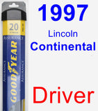 Driver Wiper Blade for 1997 Lincoln Continental - Assurance