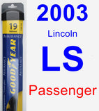 Passenger Wiper Blade for 2003 Lincoln LS - Assurance