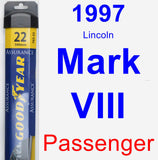 Passenger Wiper Blade for 1997 Lincoln Mark VIII - Assurance