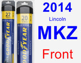 Front Wiper Blade Pack for 2014 Lincoln MKZ - Assurance