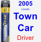 Driver Wiper Blade for 2005 Lincoln Town Car - Assurance