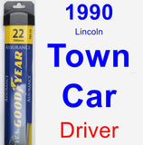 Driver Wiper Blade for 1990 Lincoln Town Car - Assurance