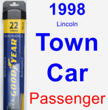 Passenger Wiper Blade for 1998 Lincoln Town Car - Assurance