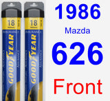 Front Wiper Blade Pack for 1986 Mazda 626 - Assurance