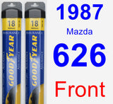 Front Wiper Blade Pack for 1987 Mazda 626 - Assurance