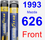 Front Wiper Blade Pack for 1993 Mazda 626 - Assurance