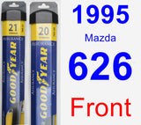 Front Wiper Blade Pack for 1995 Mazda 626 - Assurance