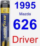 Driver Wiper Blade for 1995 Mazda 626 - Assurance