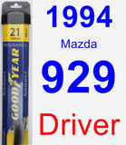 Driver Wiper Blade for 1994 Mazda 929 - Assurance