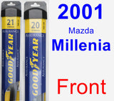 Front Wiper Blade Pack for 2001 Mazda Millenia - Assurance