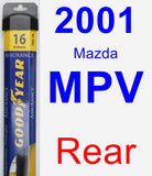 Rear Wiper Blade for 2001 Mazda MPV - Assurance