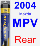 Rear Wiper Blade for 2004 Mazda MPV - Assurance