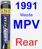 Rear Wiper Blade for 1991 Mazda MPV - Assurance