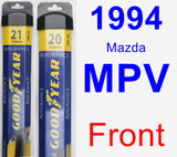 Front Wiper Blade Pack for 1994 Mazda MPV - Assurance