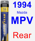 Rear Wiper Blade for 1994 Mazda MPV - Assurance