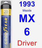 Driver Wiper Blade for 1993 Mazda MX-6 - Assurance