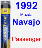 Passenger Wiper Blade for 1992 Mazda Navajo - Assurance