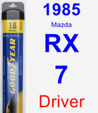 Driver Wiper Blade for 1985 Mazda RX-7 - Assurance