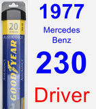 Driver Wiper Blade for 1977 Mercedes-Benz 230 - Assurance