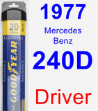 Driver Wiper Blade for 1977 Mercedes-Benz 240D - Assurance