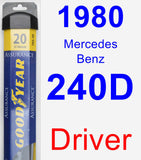 Driver Wiper Blade for 1980 Mercedes-Benz 240D - Assurance